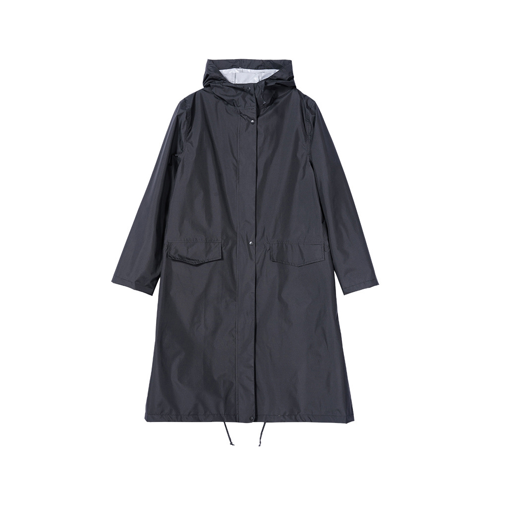 Long Raincoat Breathable Waterproof Rain Jacket Fashion Rainwear Camping