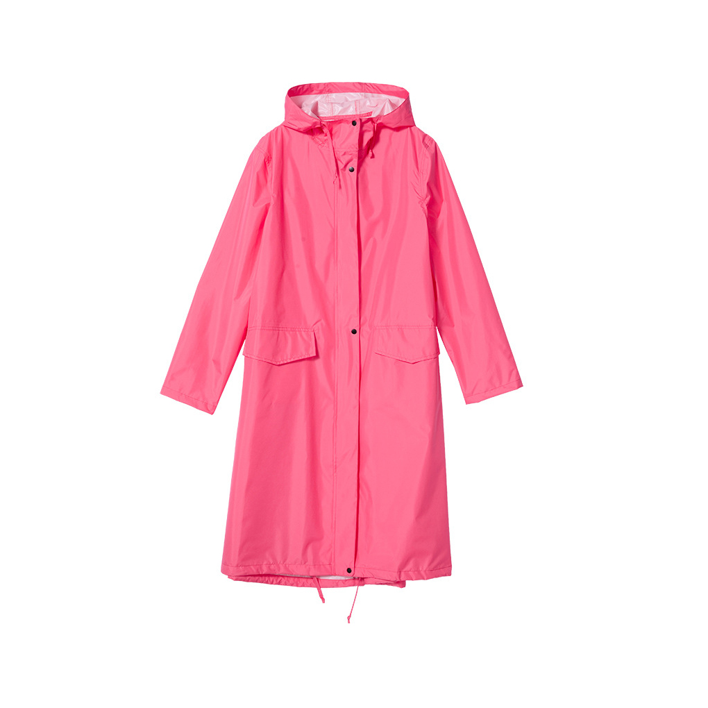 Long Raincoat Breathable Waterproof Rain Jacket Fashion Rainwear Camping