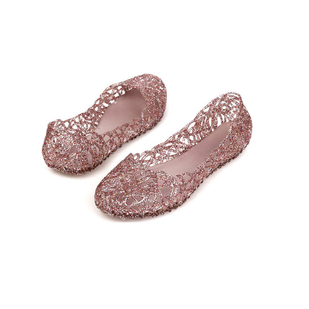 1 Pair Women Sandals Fashion Crystal Summer Jelly Shoes Office Footwear