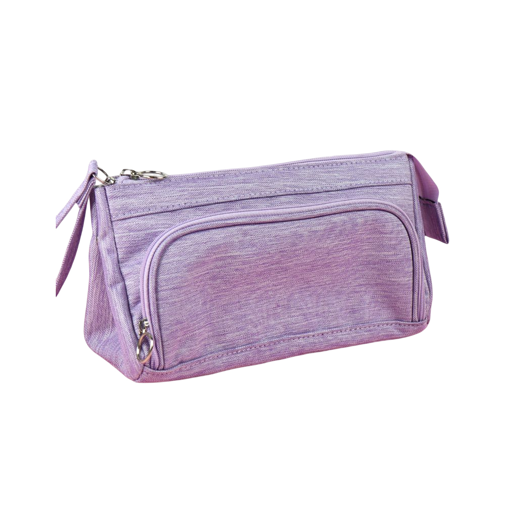 Canvas Pencil Bag Large Capacity Case Pouch Holder Zipper Stationery Storage - Picture 11 of 11