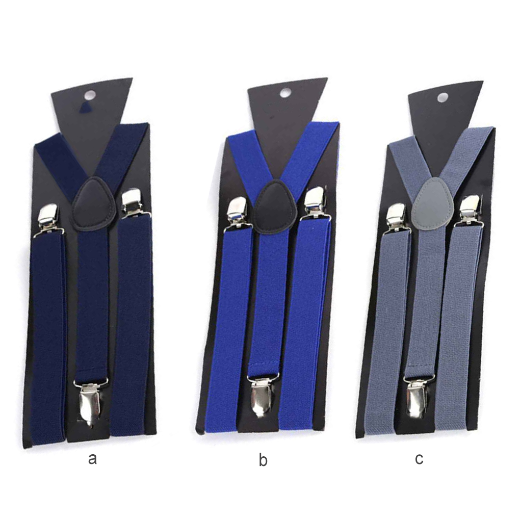Fashion Unisex Elastic Y-Shape Braces Mens Womens Adjustable Clip-on Suspenders - Picture 9 of 11