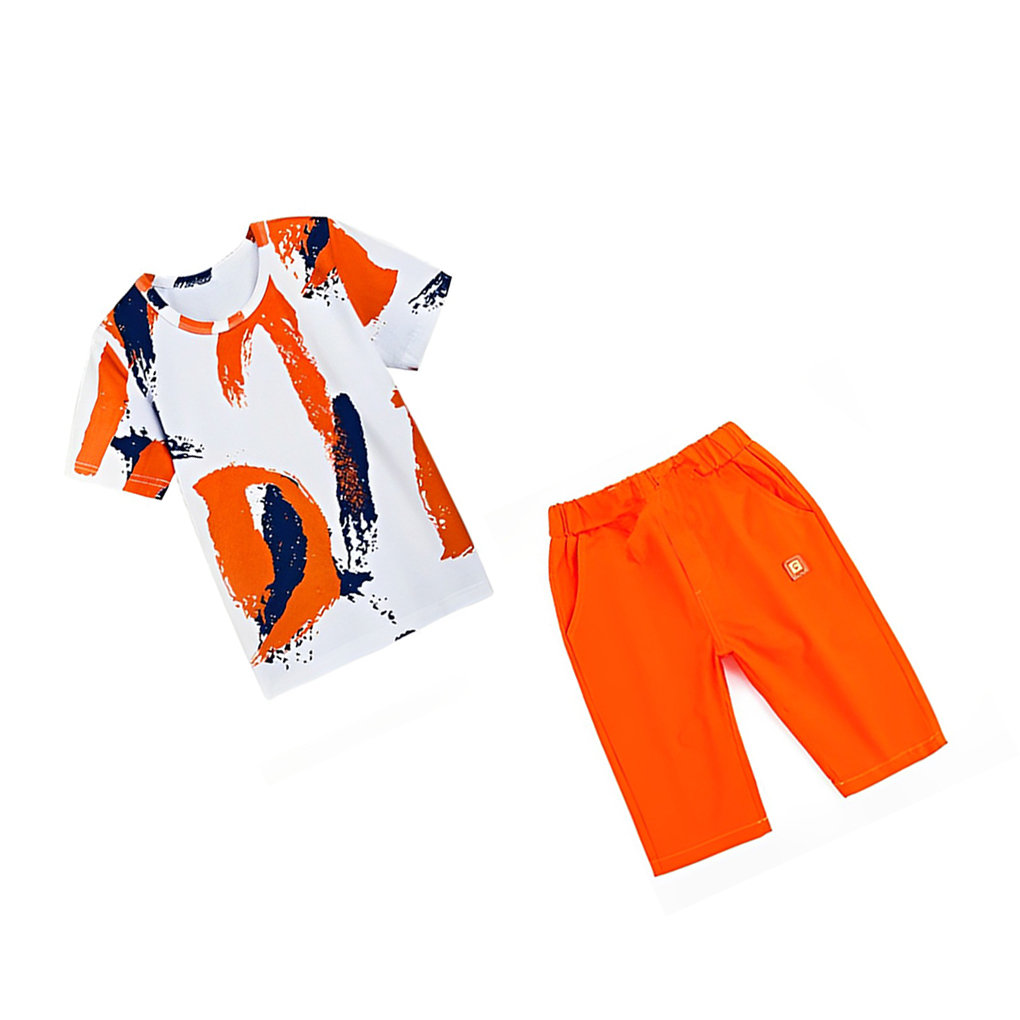 1/2/3 Boys Clothing Summer Outfit Teenage Shirts Kid Suits Exquisite School Chic