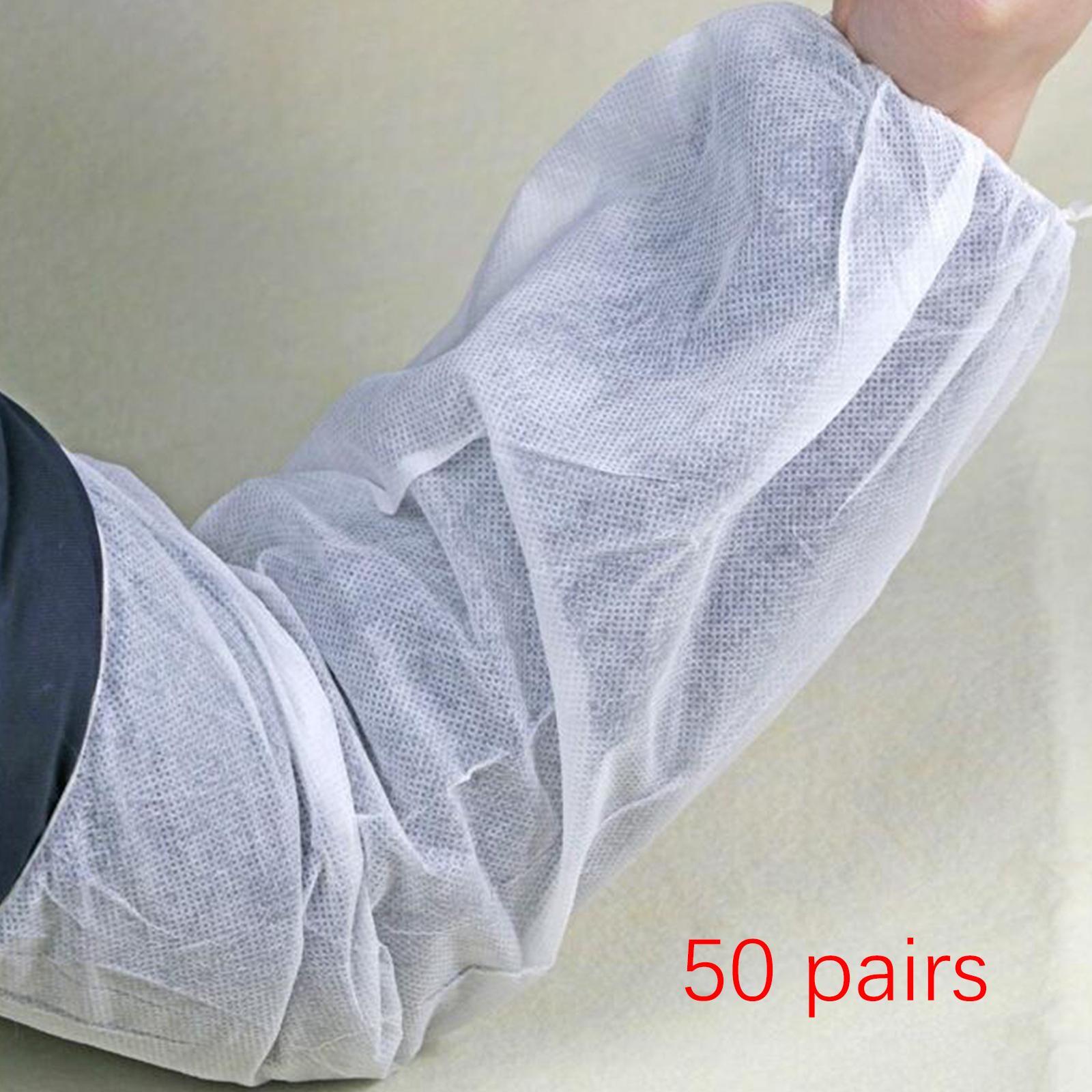 50 Pairs Disposable Oversleeves Arms Sleeves Non Woven Fabric Elastic Straps - Picture 3 of 12