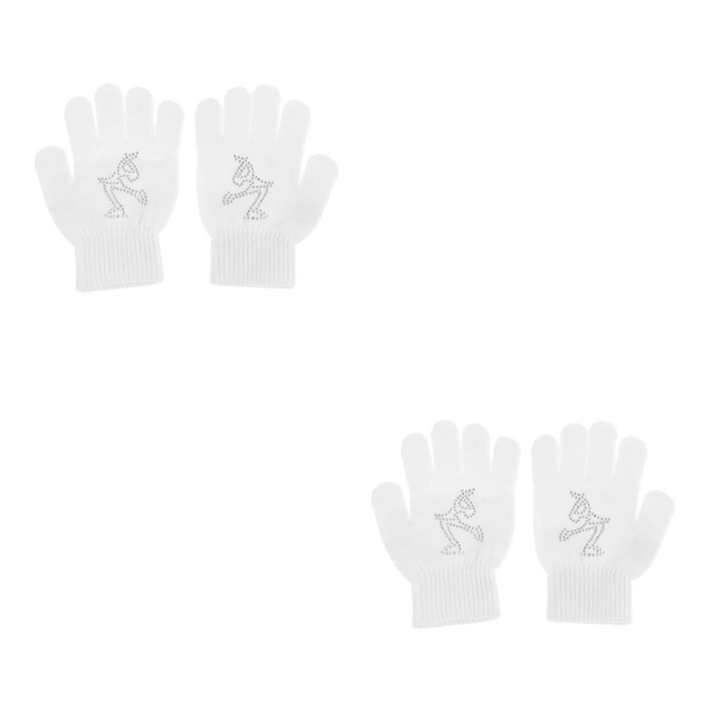 1/2/3 Girls Women Kids Ice Skating Gloves Warm and Cozy for Magic Stretch Glove - Picture 13 of 18