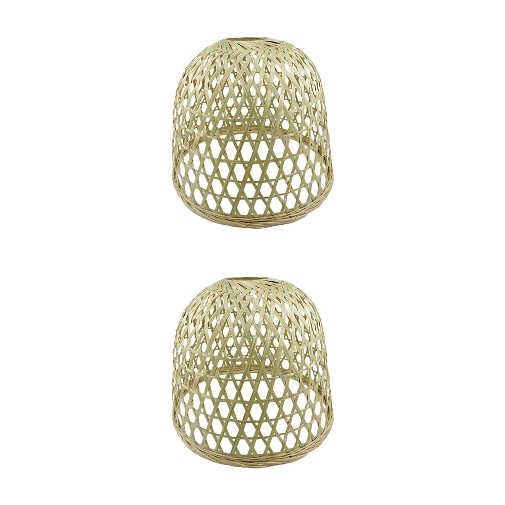 1/2/3 Bamboo Wicker Rattan Shade Pendant Light Fixtures Hanging Ceiling Lamp - Picture 13 of 16