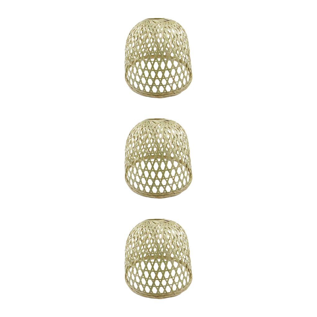 1/2/3 Bamboo Wicker Rattan Shade Pendant Light Fixtures Hanging Ceiling Lamp - Picture 14 of 16