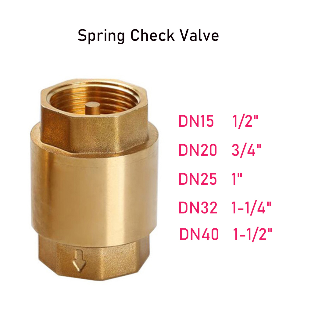 1/2/3 Spring Check Valve Non-return Cap Compact Size Multipurpose Universal - Picture 19 of 19