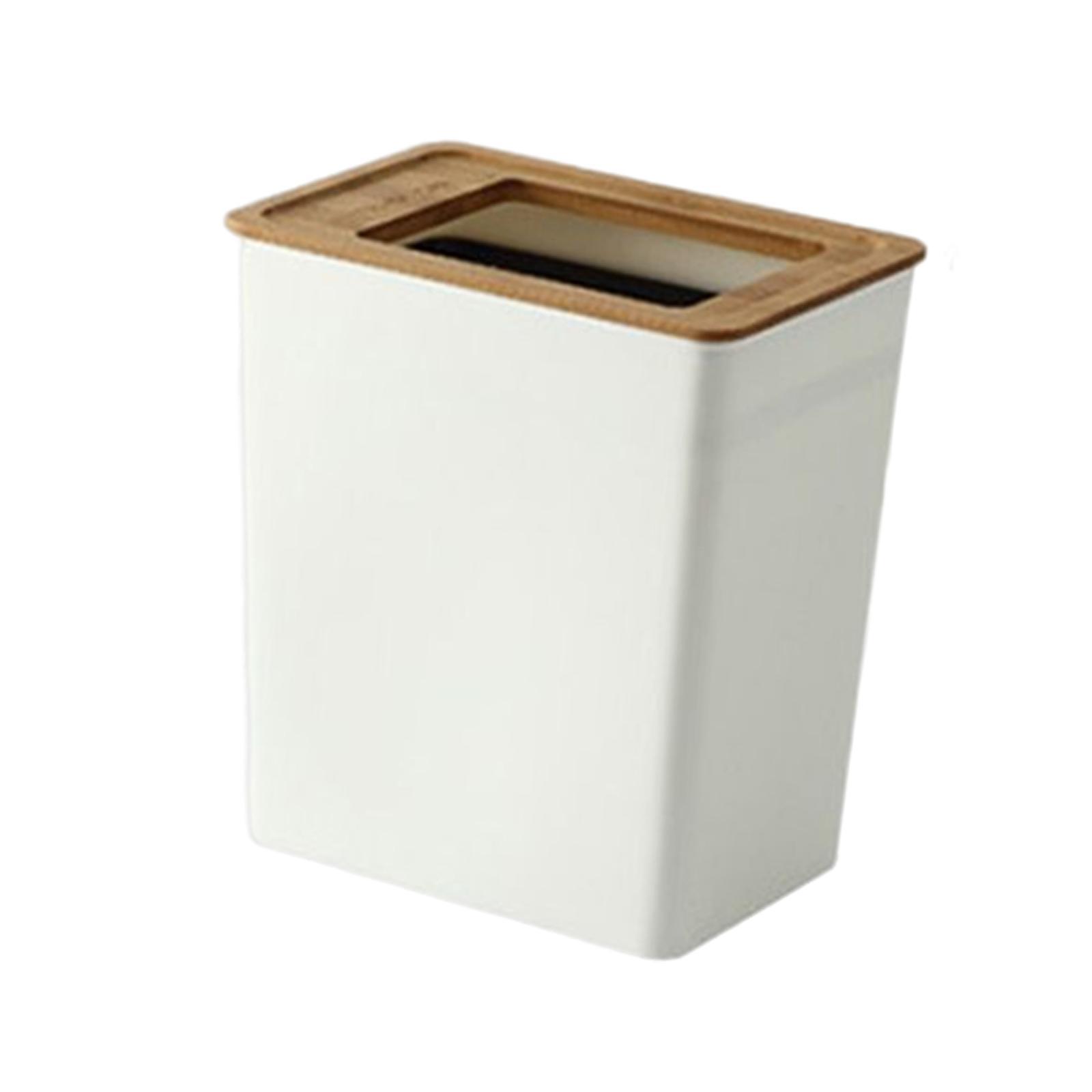 1/2/3 Trash can Garbage Container Bin Anti Skid for Outdoor Office Bedroom