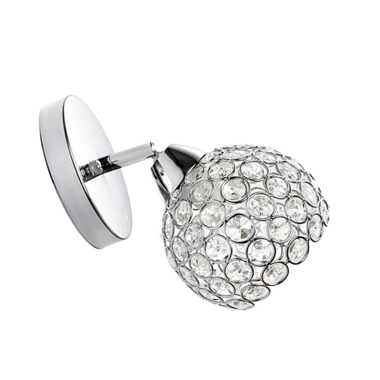 1/2/3 Decorative Crystal Glass Wall Light Bedside Aisle E27 Lamp Sconce Decor - Picture 17 of 18