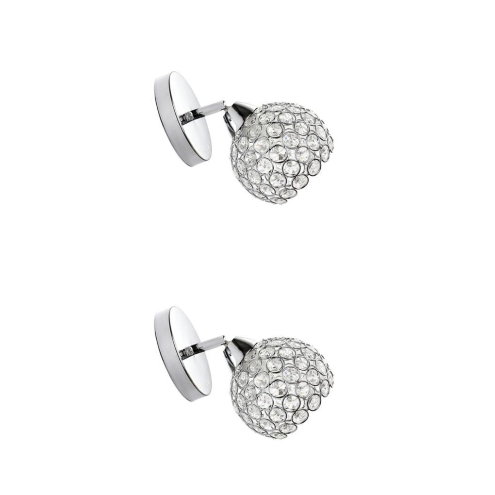 1/2/3 Decorative Crystal Glass Wall Light Bedside Aisle E27 Lamp Sconce Decor - Picture 13 of 18