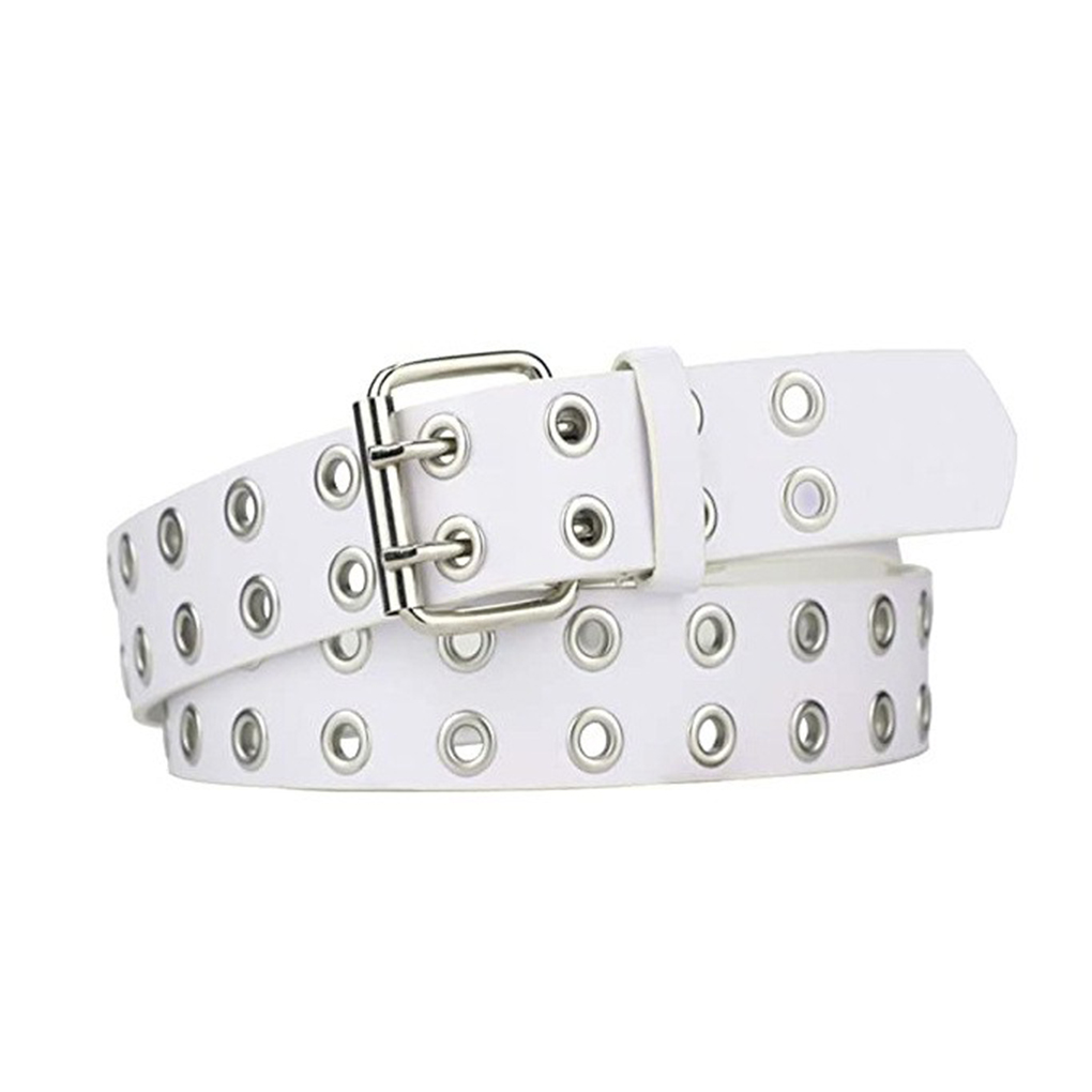 1/2/3 Punk Double Buckle Belt Exquisite Craft And Soft Texture Classic Style - Picture 41 of 42