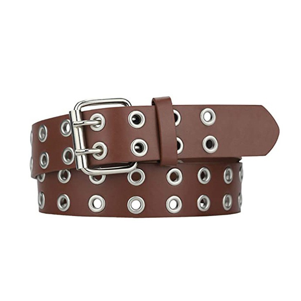 1/2/3 Punk Double Buckle Belt Exquisite Craft And Soft Texture Classic Style - Picture 38 of 42