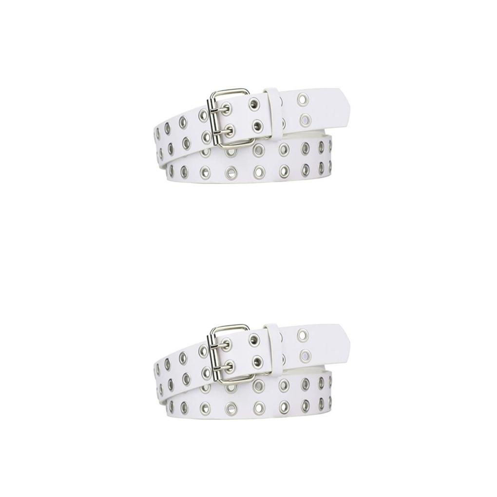1/2/3 Punk Double Buckle Belt Exquisite Craft And Soft Texture Classic Style - Picture 17 of 42