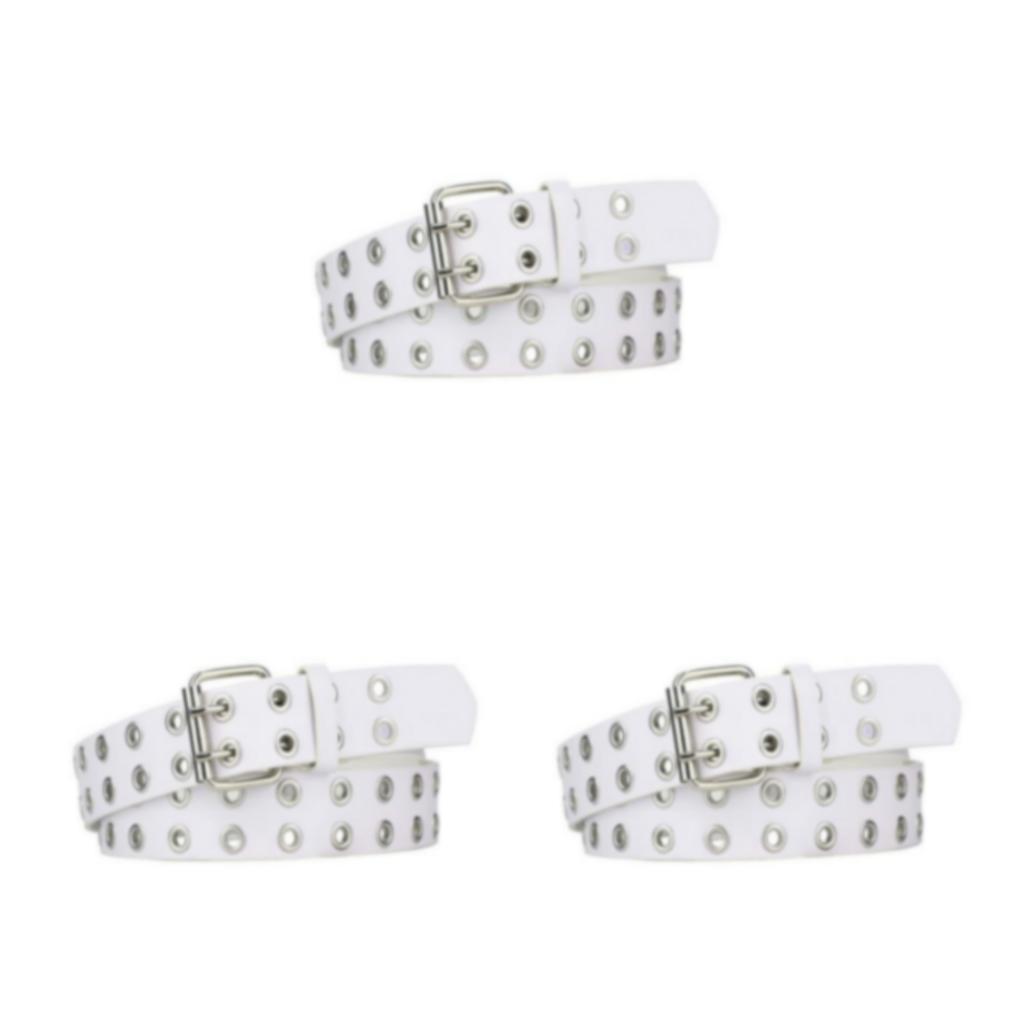 1/2/3 Punk Double Buckle Belt Exquisite Craft And Soft Texture Classic Style - Picture 20 of 42