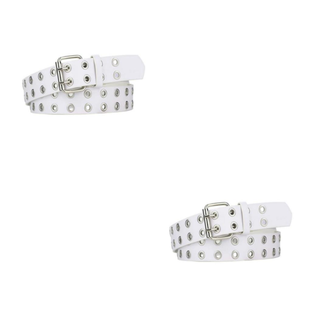 1/2/3 Punk Double Buckle Belt Exquisite Craft And Soft Texture Classic Style - Picture 21 of 42