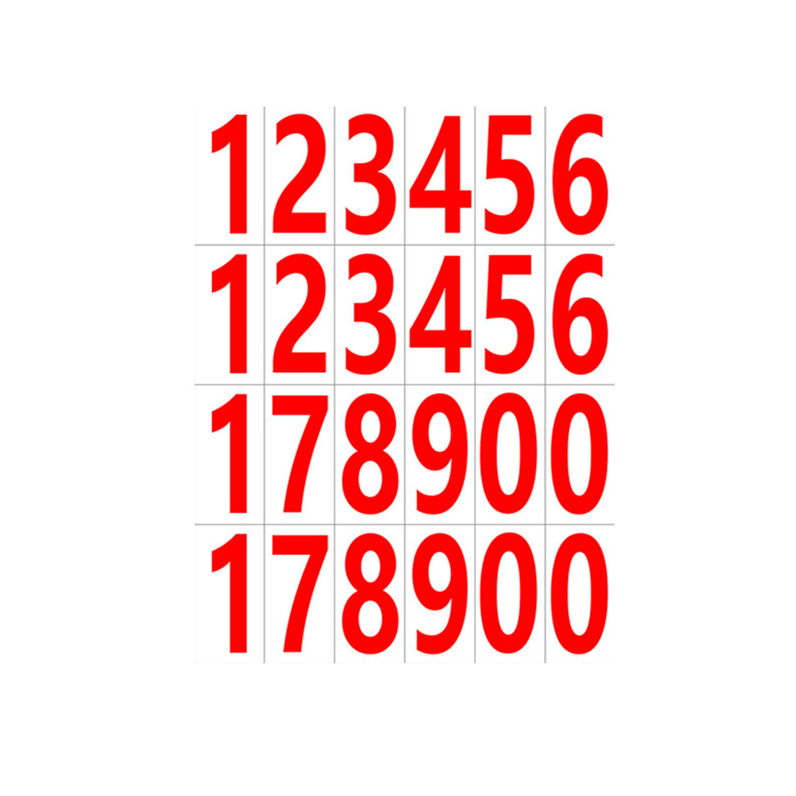 20x Number Label Stickers Strong Adhesive For Secure Labeling Wide Applications - Picture 15 of 20