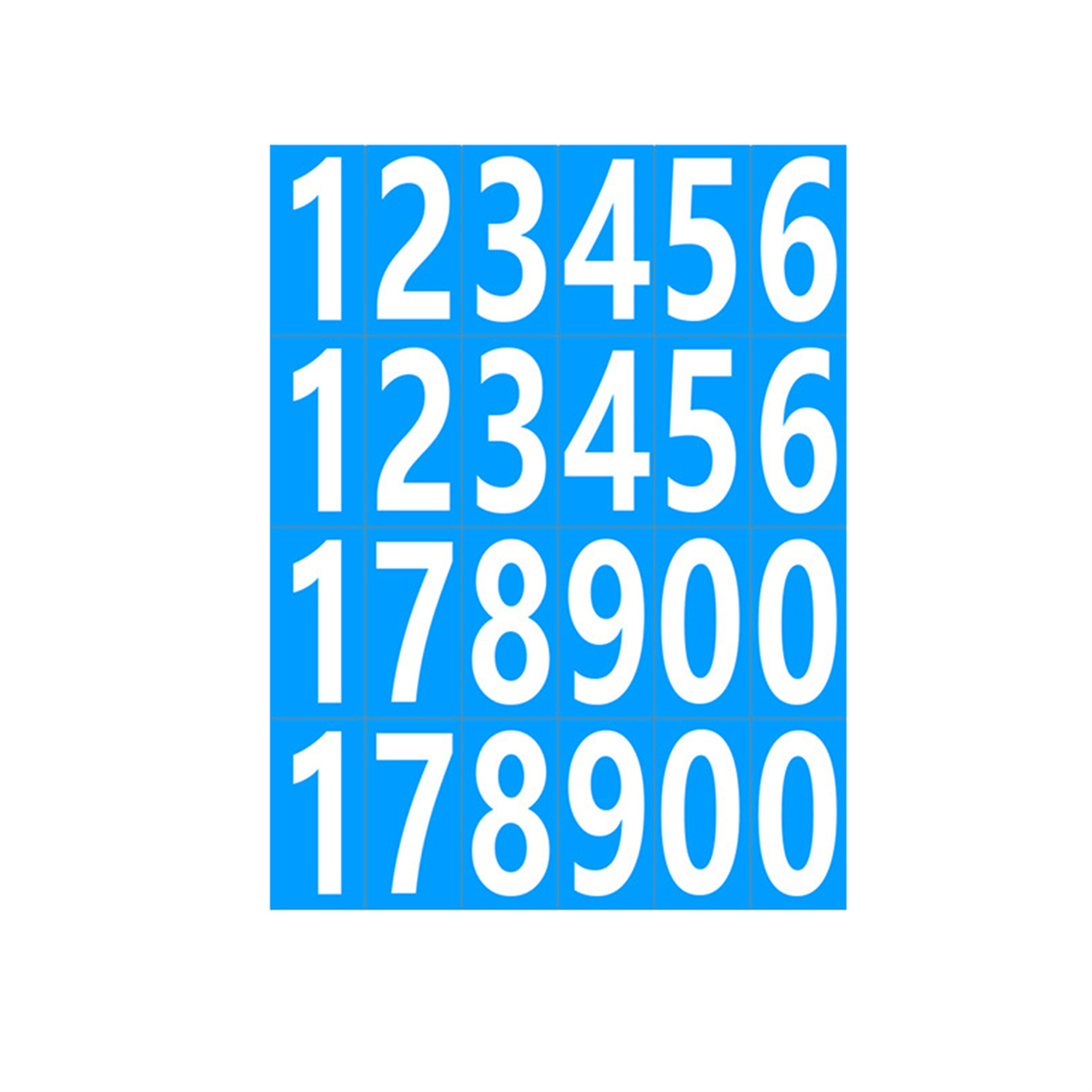 20x Number Label Stickers Strong Adhesive For Secure Labeling Wide Applications - Picture 20 of 20