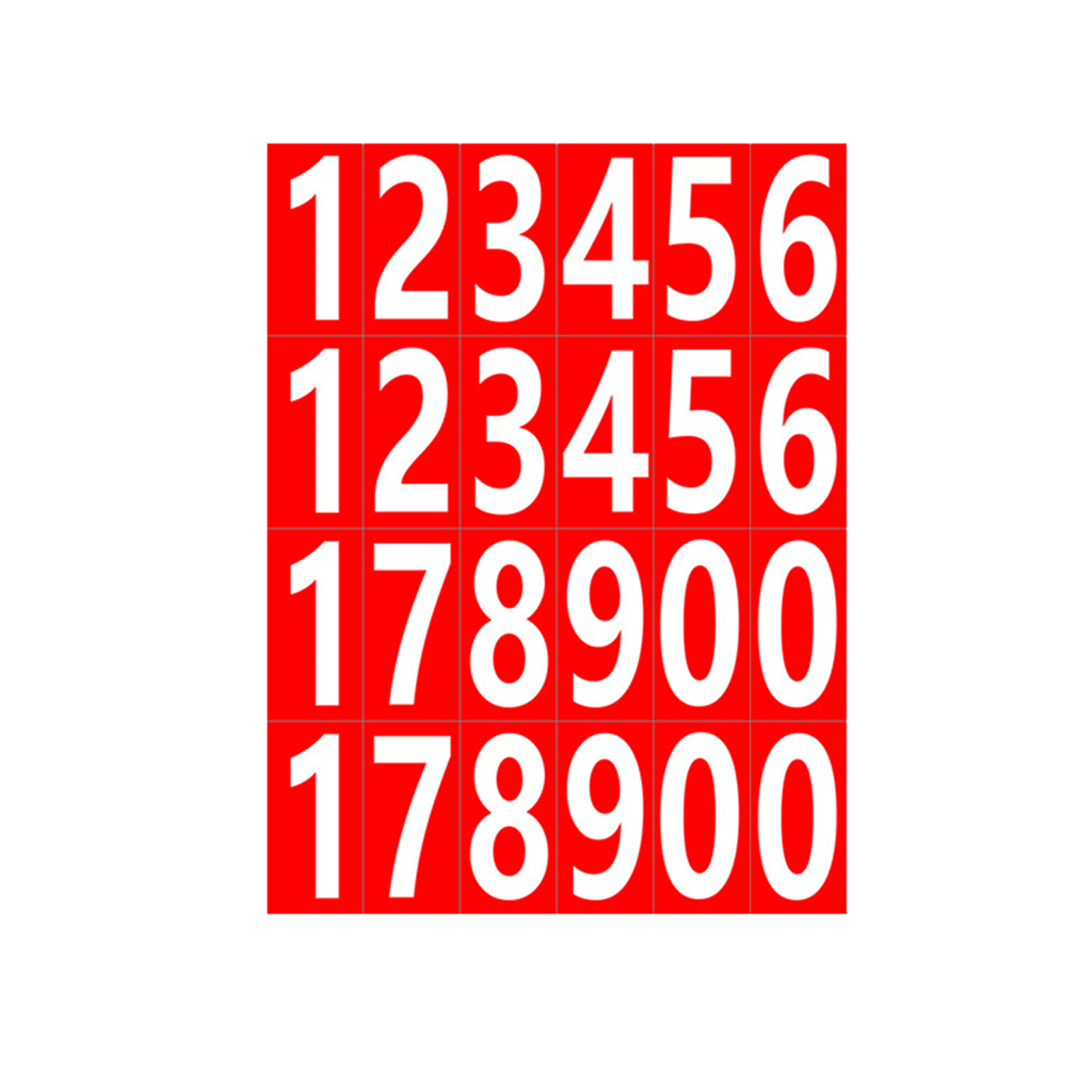 20x Number Label Stickers Strong Adhesive For Secure Labeling Wide Applications - Picture 16 of 20
