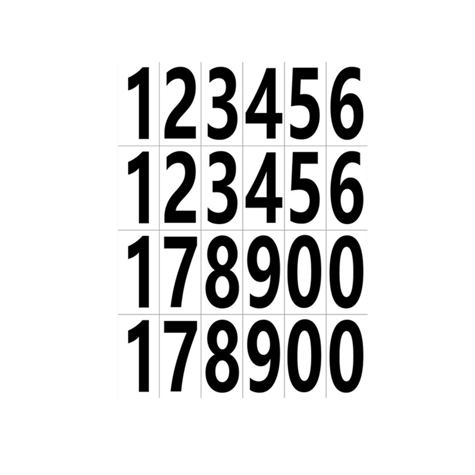 20x Number Label Stickers Strong Adhesive For Secure Labeling Wide Applications - Picture 13 of 20
