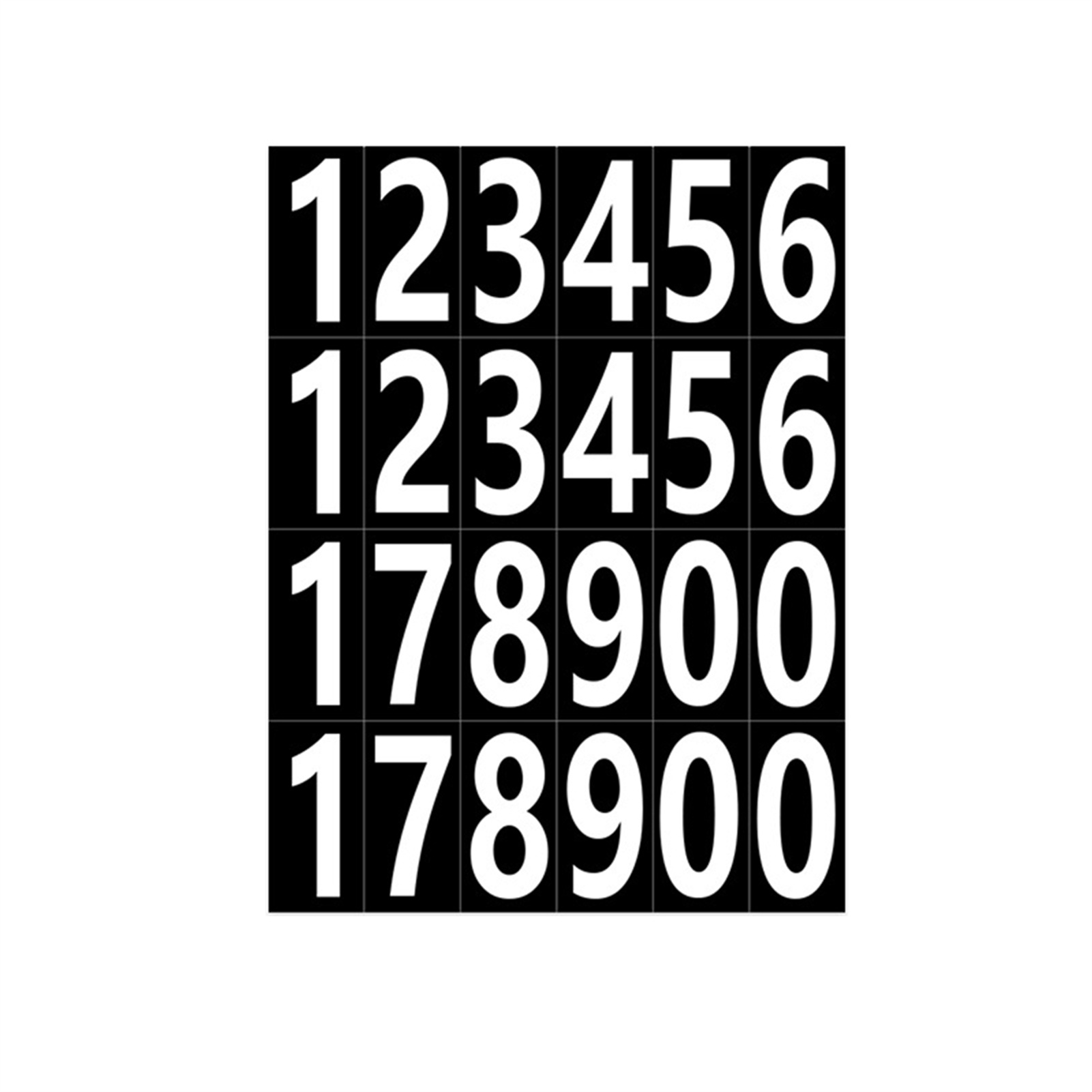 20x Number Label Stickers Strong Adhesive For Secure Labeling Wide Applications - Picture 14 of 20