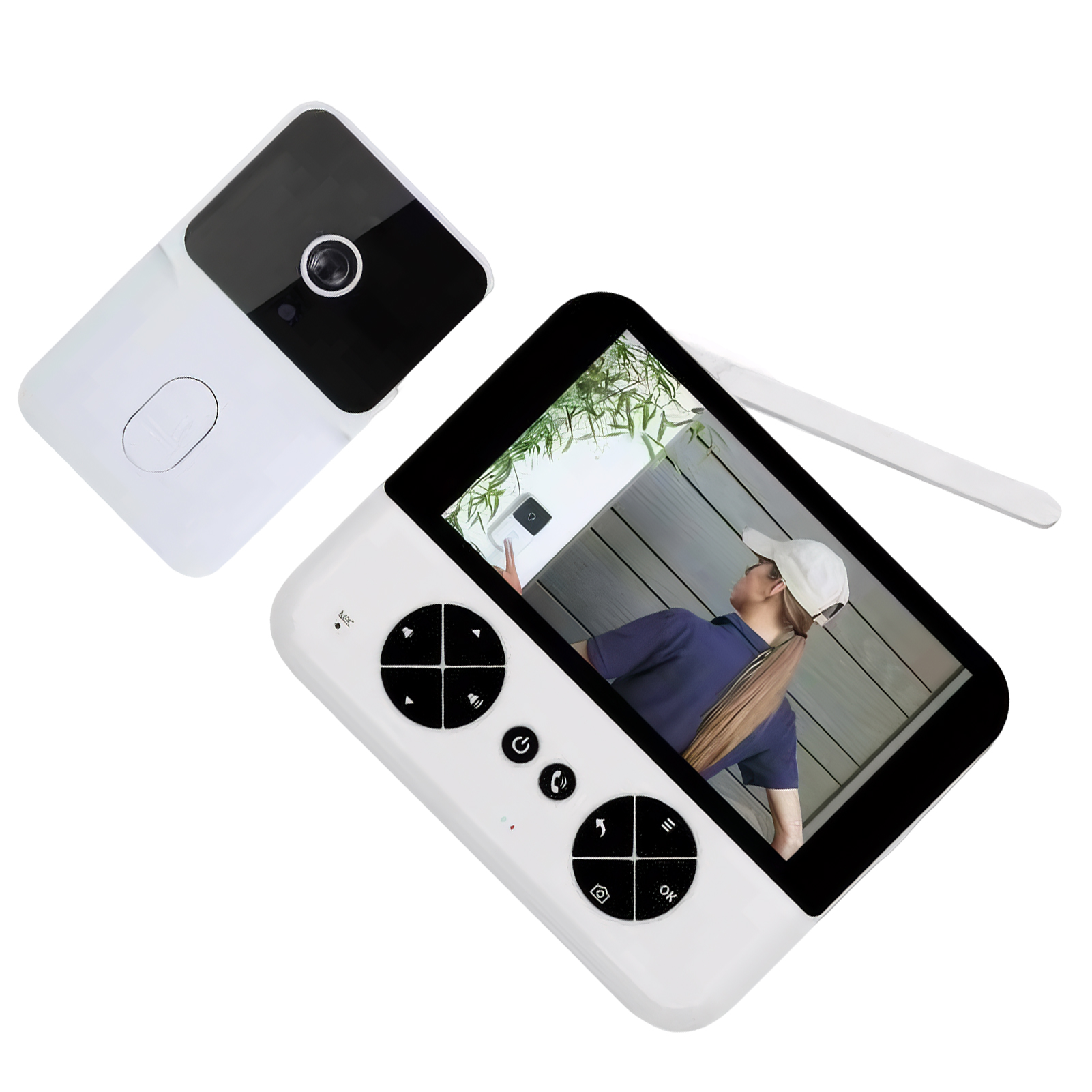 4 3 Inch Wireless Video Intercom Doorbell with Mobile Phone Remote Control