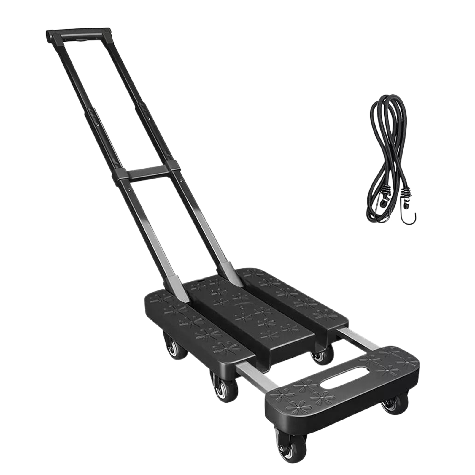 Heavy Duty 270kg Folding Platform Trolley Hand Truck Cart Sack Flat Bed Pulley.