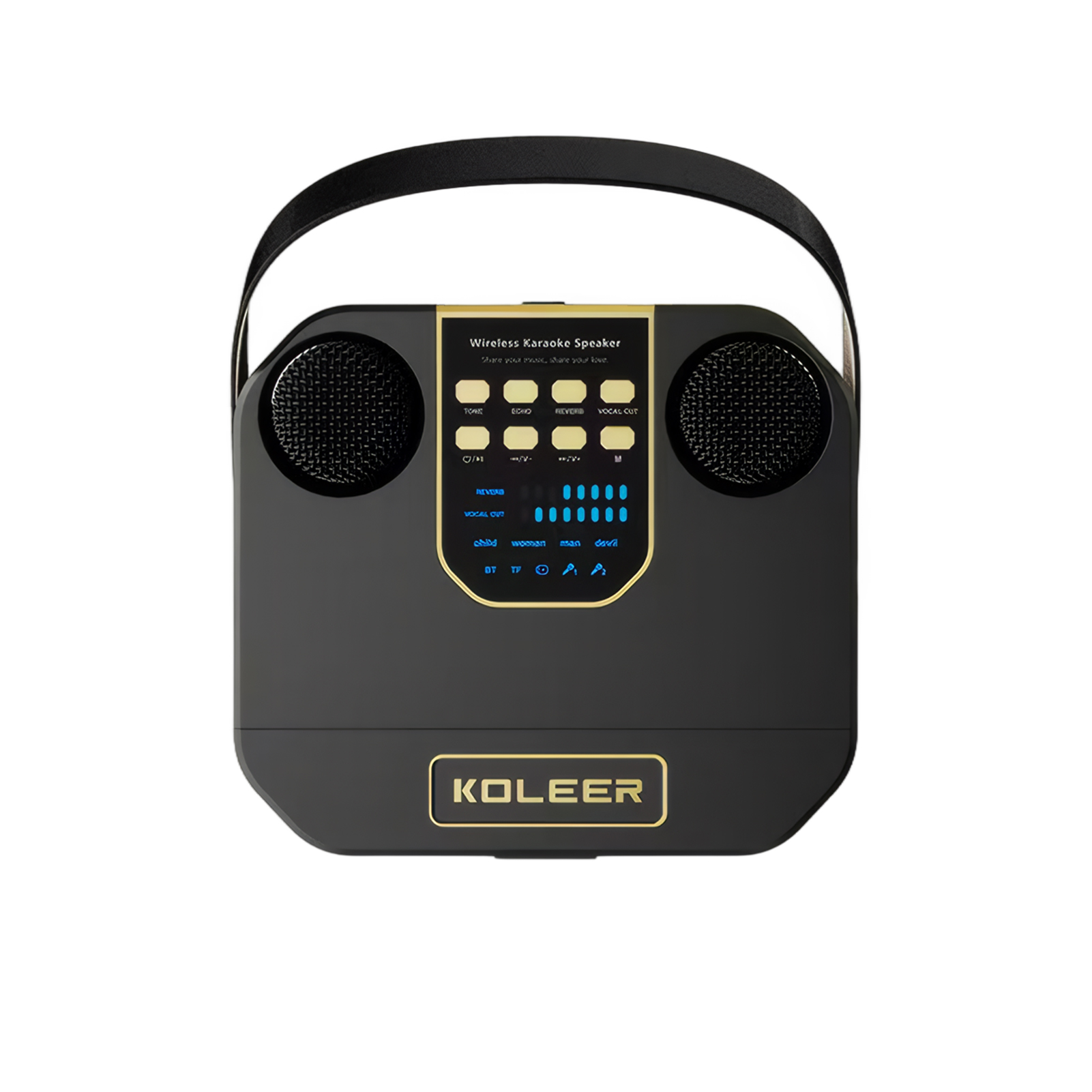 Portable Bluetooth Subwoofer With Reverb Double Volume Display Accompaniment - Zdjęcie 12 z 13