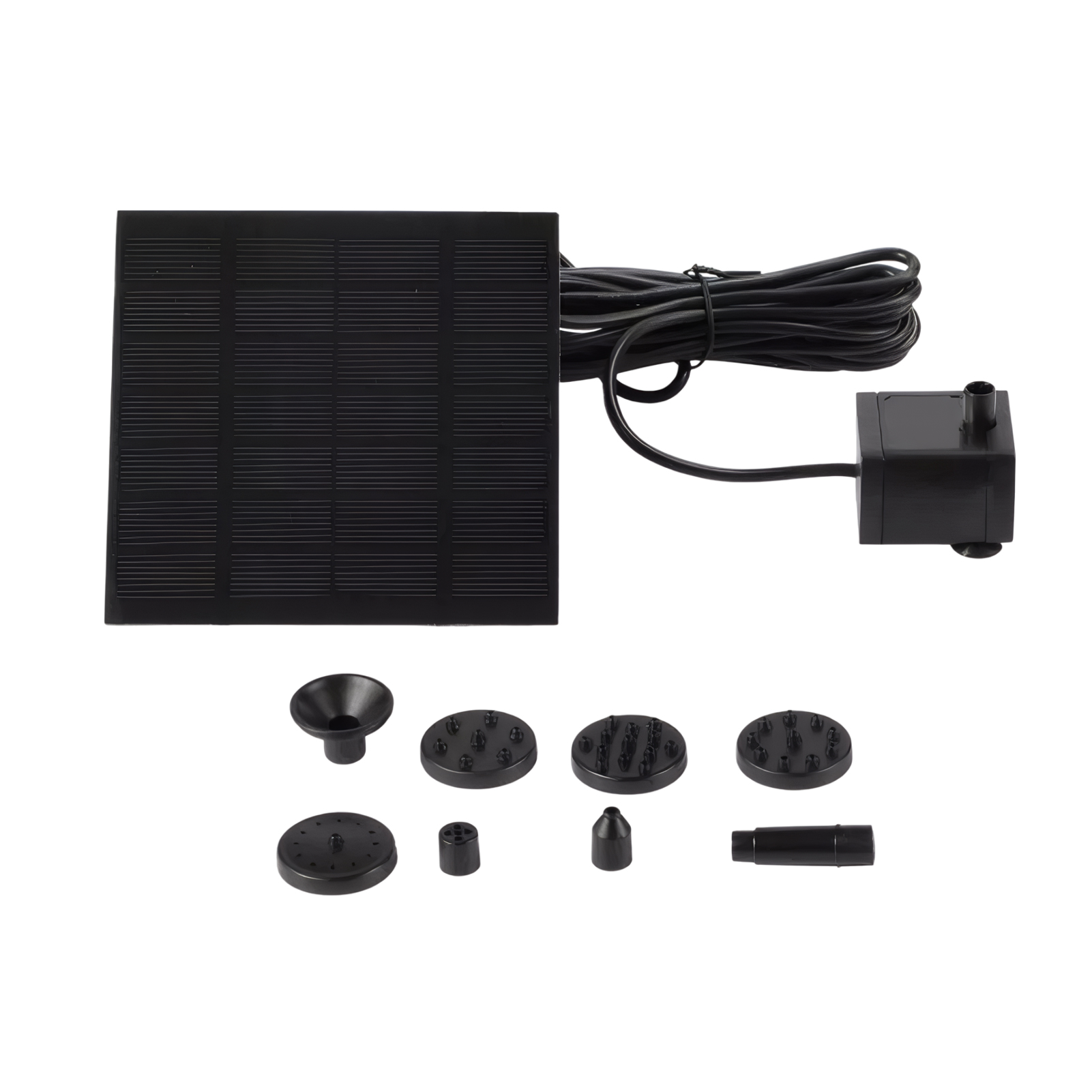 Solar Fountain Pump W/6 Nozzles Floating Solar Pond Pump for Garden, Pond, Pool - Picture 23 of 24