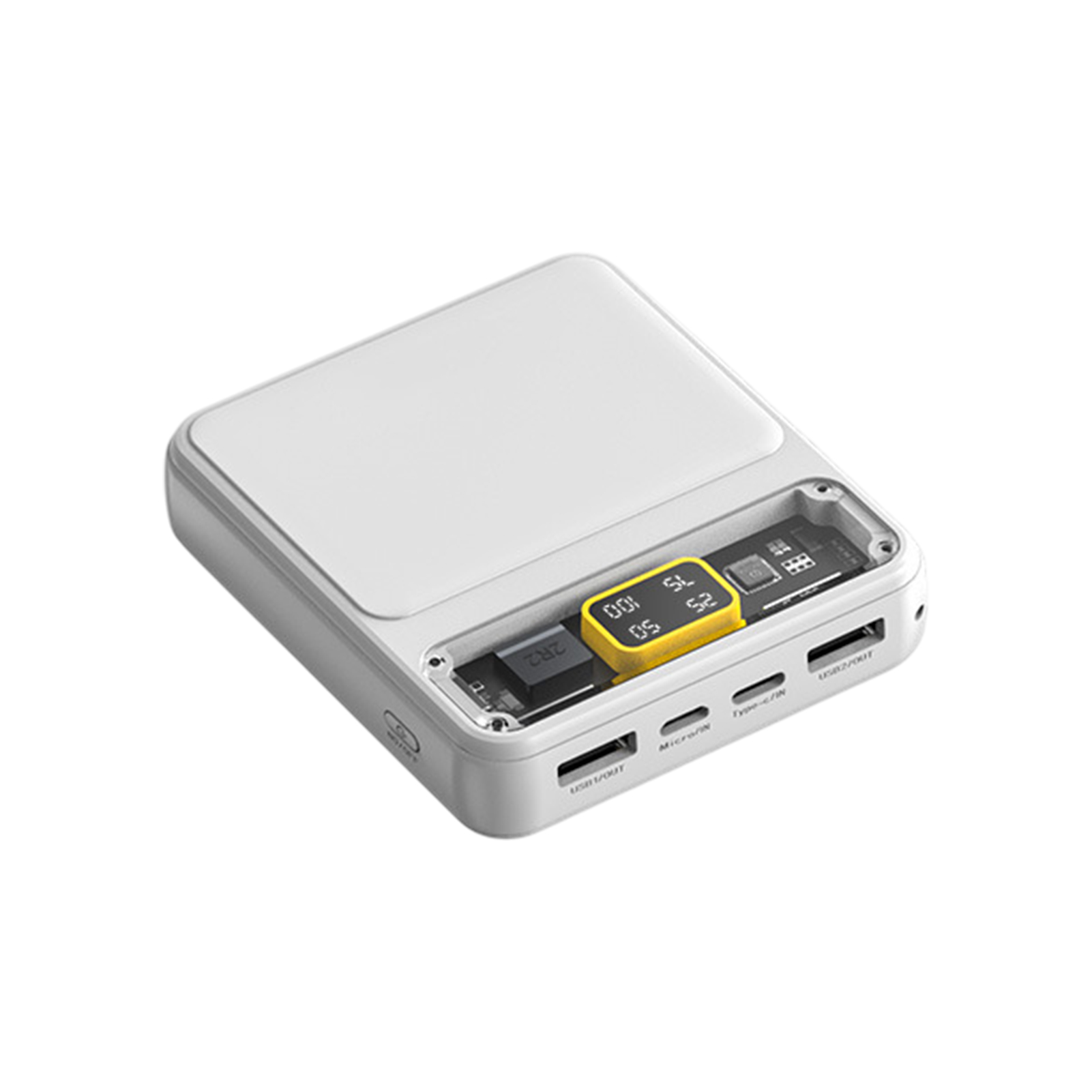Power Bank With Long-lasting Battery Rapids Charging And Transparent Is Compact - Zdjęcie 14 z 19