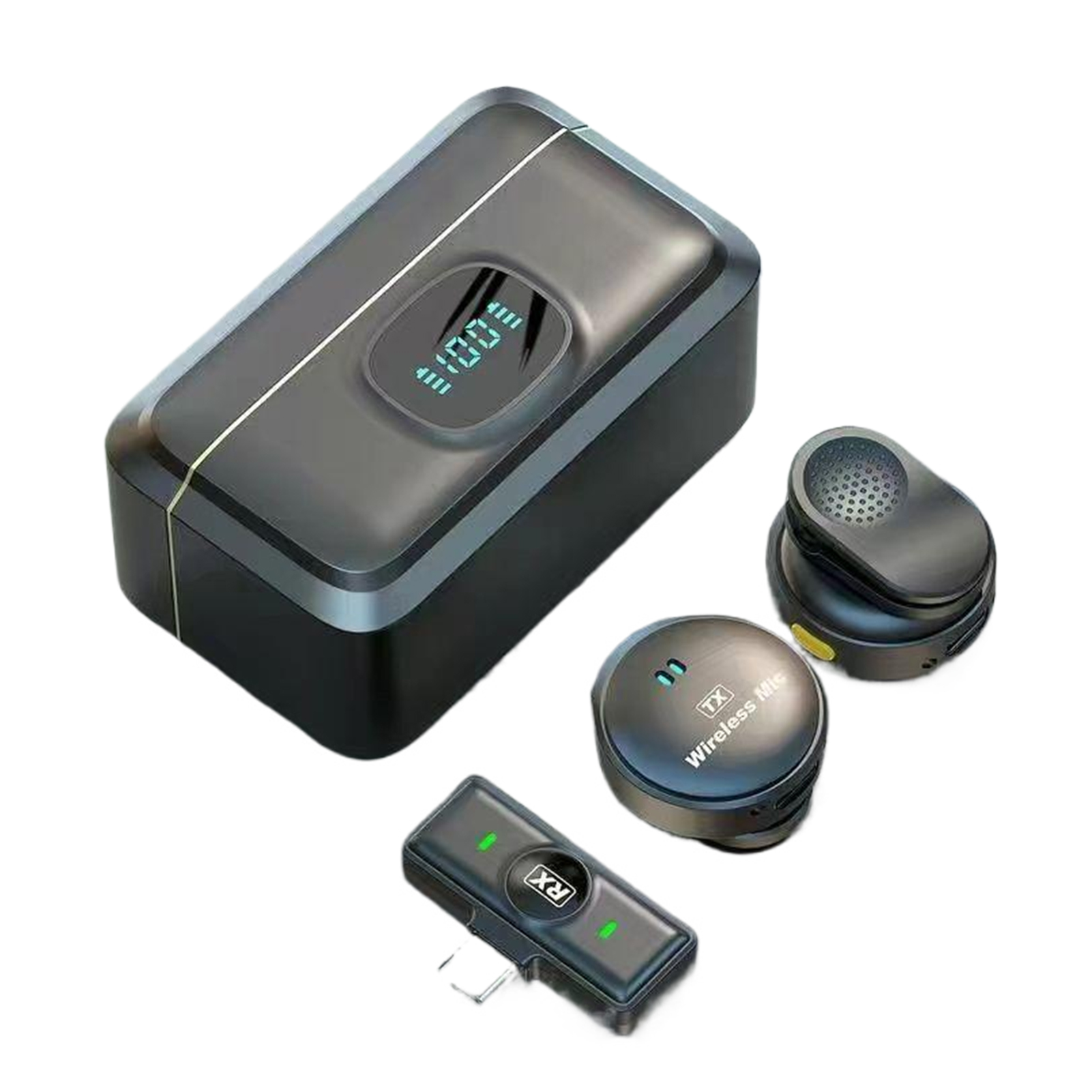 Clear Voice Wireless Microphone For Cell Phone And Features Back Clip For Easy - Zdjęcie 12 z 13