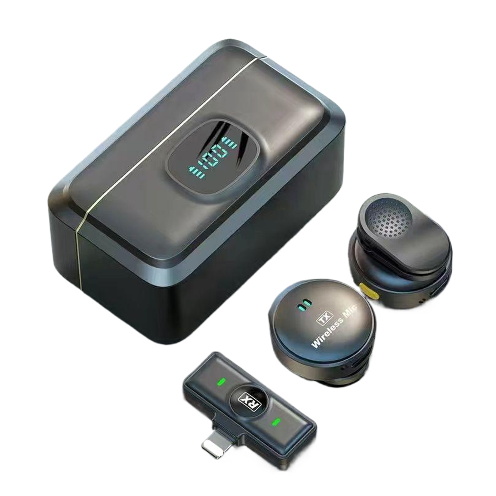 Clear Voice Wireless Microphone For Cell Phone And Features Back Clip For Easy - Zdjęcie 13 z 13