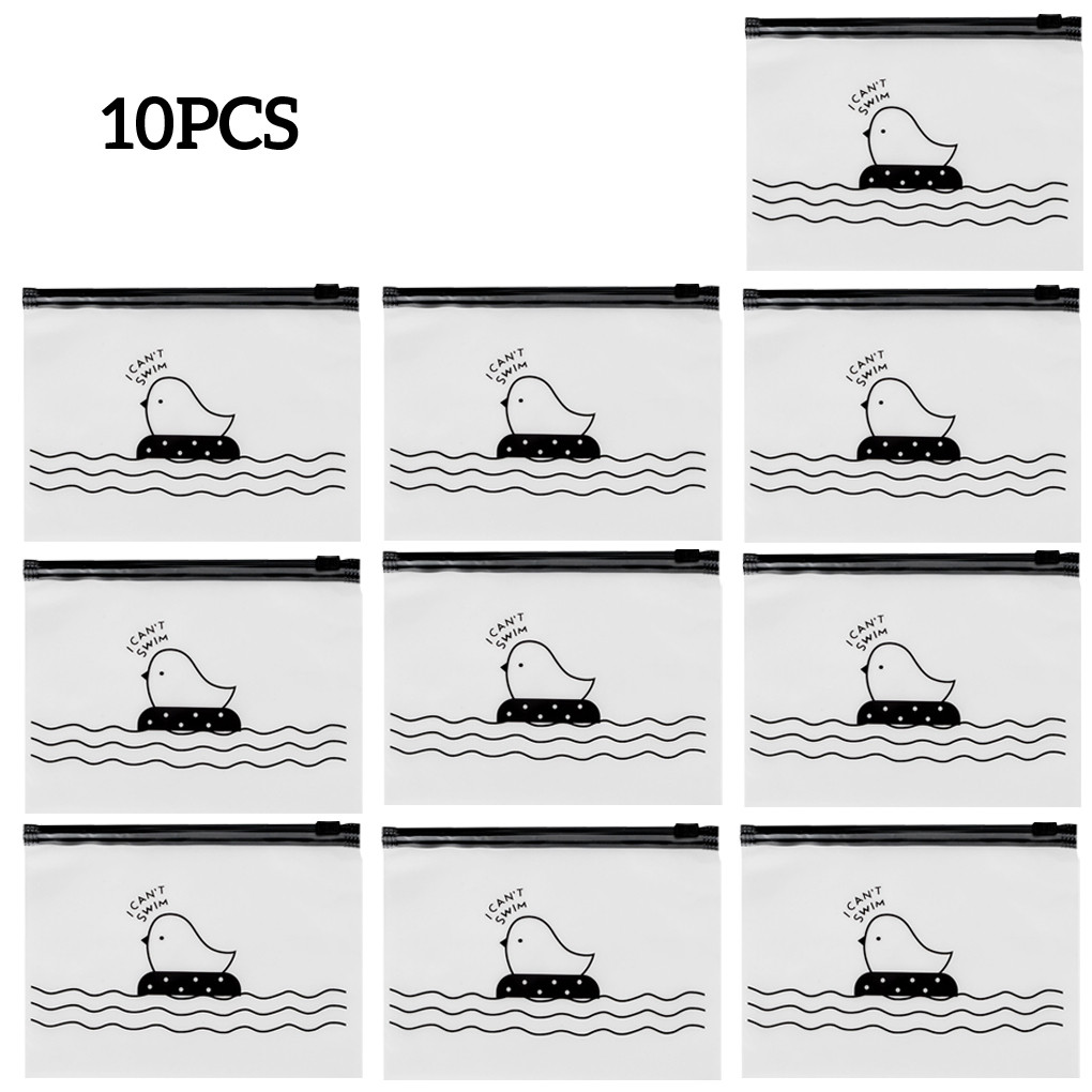 1/2/3 10 Pieces Zipper Storage Bags Portable Pocket Socks Packaging Travelling - Picture 17 of 18