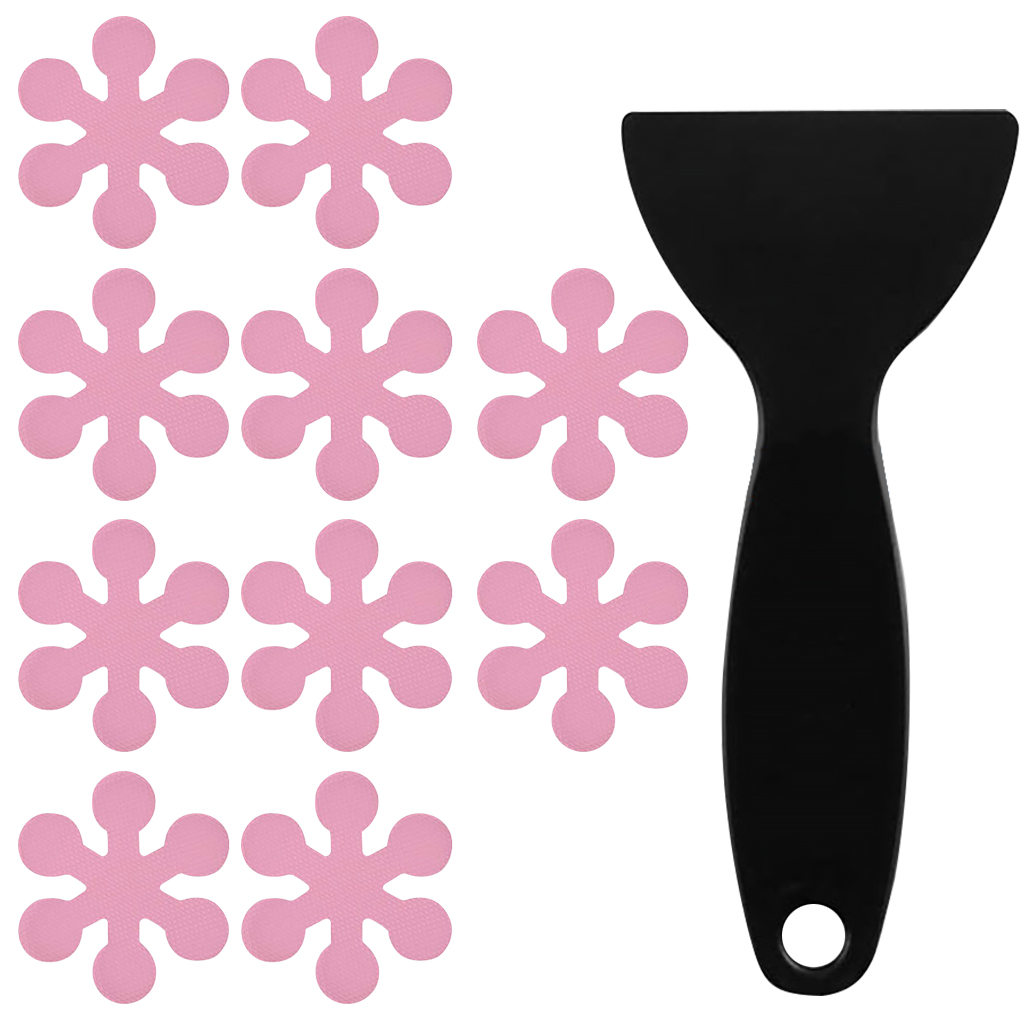 10/20pcs Anti Non Slip Mat Flower Bathtub Stickers Safety Floor Bathroom Shower - Picture 9 of 11