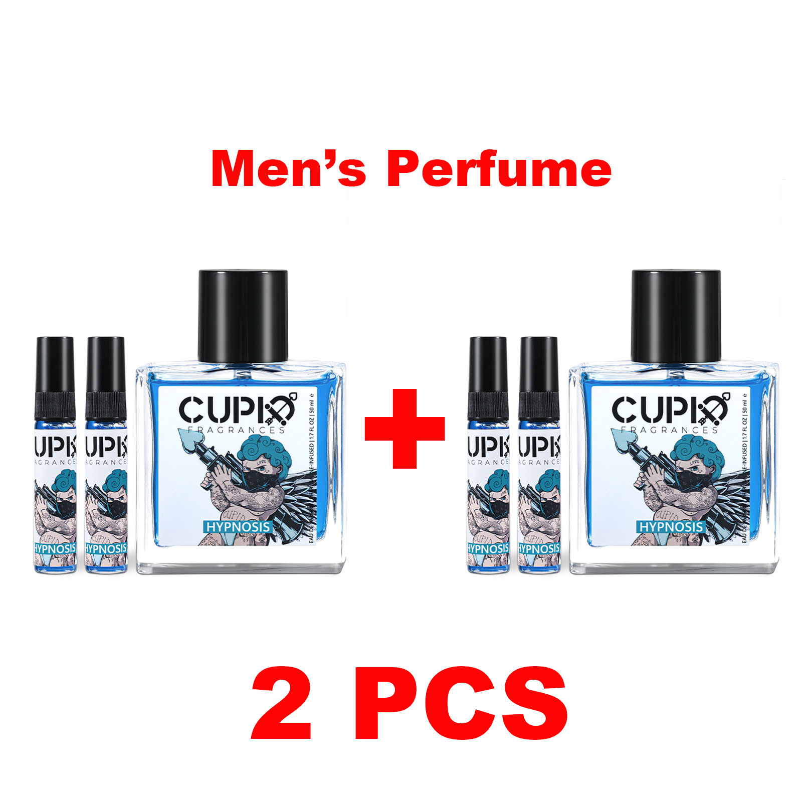 for Cupid Cologne 2.0 Hypnosis Men’s and Women's Pheromone 50ml + 5ml*2