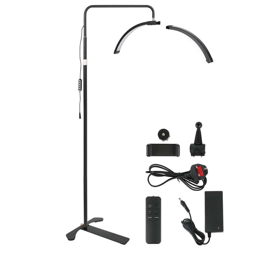 Half Moon LED Light,Beauty Lamp Floor Standing,Lash Light for Eyelash Extensions