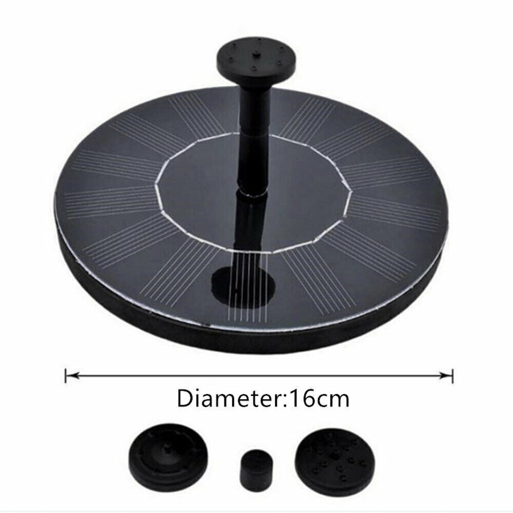 Solar Powered Fountain Water Pump Floating Garden Pond Pool Fish Tank Bird Bath - Picture 5 of 6