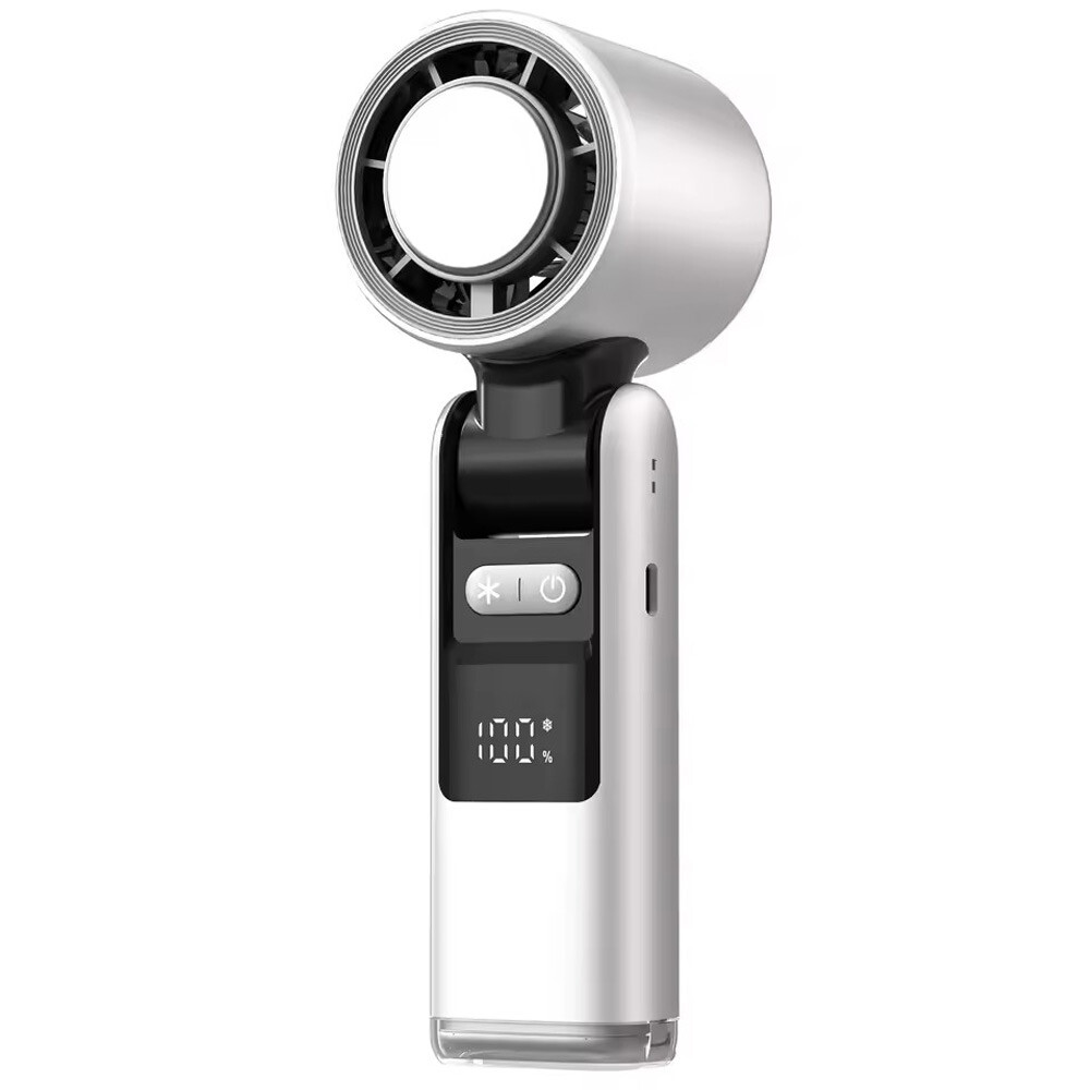 Portable Handheld Small Fan USB High Wind Turbo Electric Fan w/ Ice Compress New - Picture 16 of 18