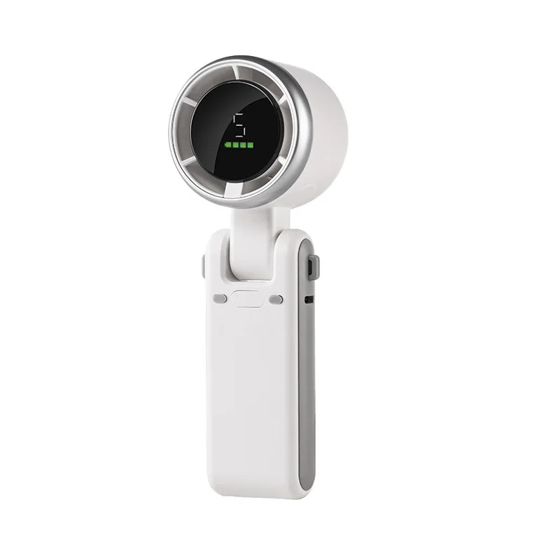 Portable Rechargeable Handheld Fan - Small Quiet Personal Cooler Powered Desk - Picture 16 of 19
