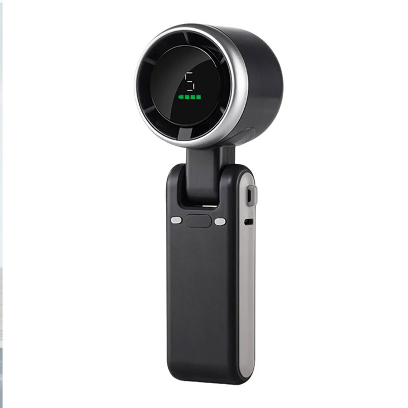 Portable Rechargeable Handheld Fan - Small Quiet Personal Cooler Powered Desk - Picture 17 of 19