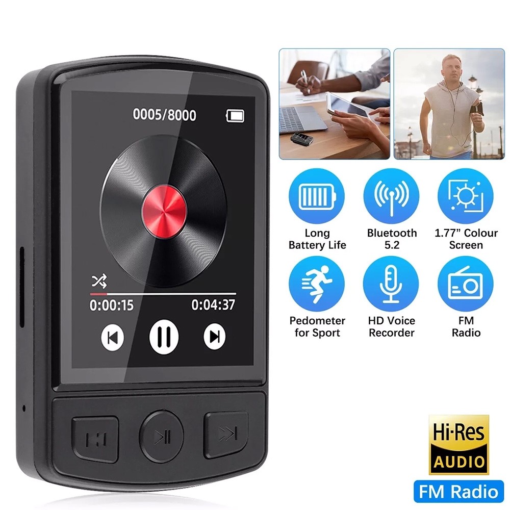 Support 128GB Bluetooth MP4/MP3 Lossless Music Player FM Radio Recorder Sport UK - Picture 25 of 28