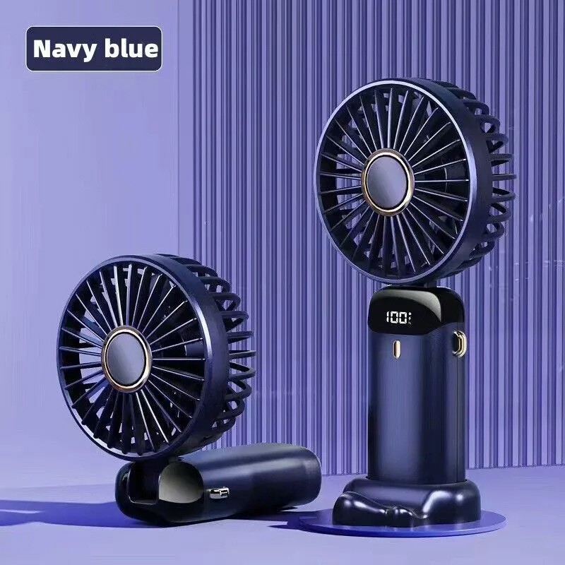 Portable Hand-held Fan Mini Folding Desk Fan Cooler Cooling USB Rechargeable - Picture 16 of 19