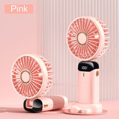 Portable Hand-held Fan Mini Folding Desk Fan Cooler Cooling USB Rechargeable - Picture 17 of 19