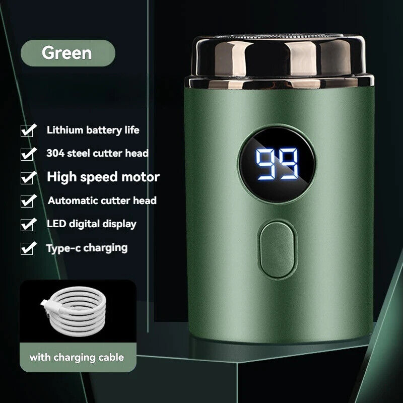 Portable Electric Shaver Men Mini Rechargeable Wet/Dry Beard Razor For Men Gifts - Picture 9 of 10